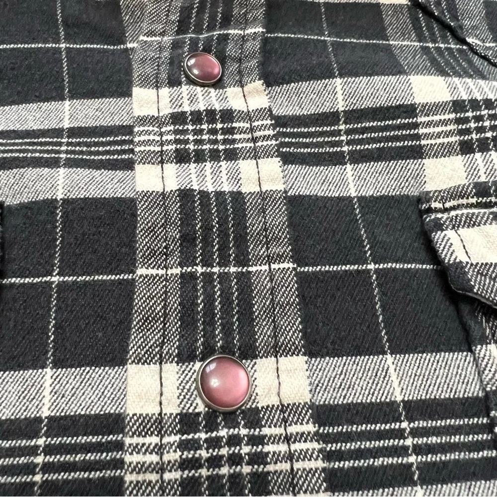 Vintage Polo Sport Purple Snap Button Flannel - Picture 4 of 7